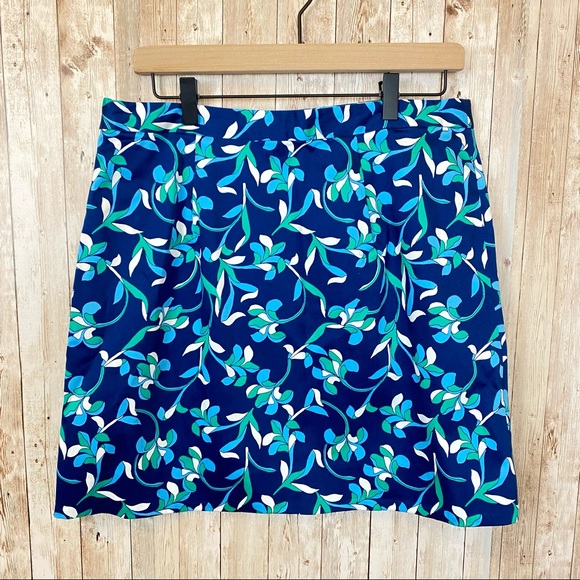 Draper James Floral A line Skirt Graceland Blue - Picture 7 of 11